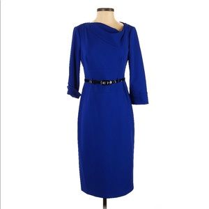 Flattering Donna Morgan Electric Blue Dress